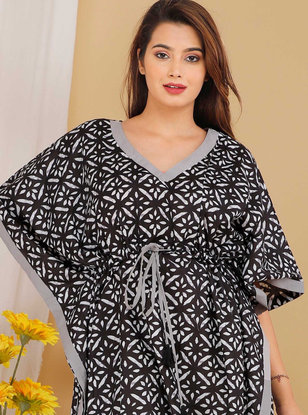 Pure Cotton Women Nightwear Kaftan