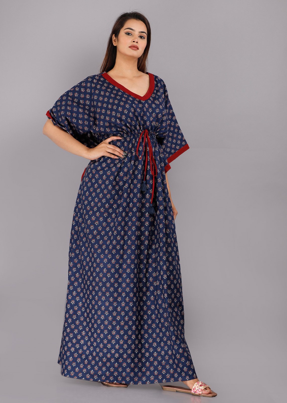 Pure Cotton Women Nightwear Kaftan