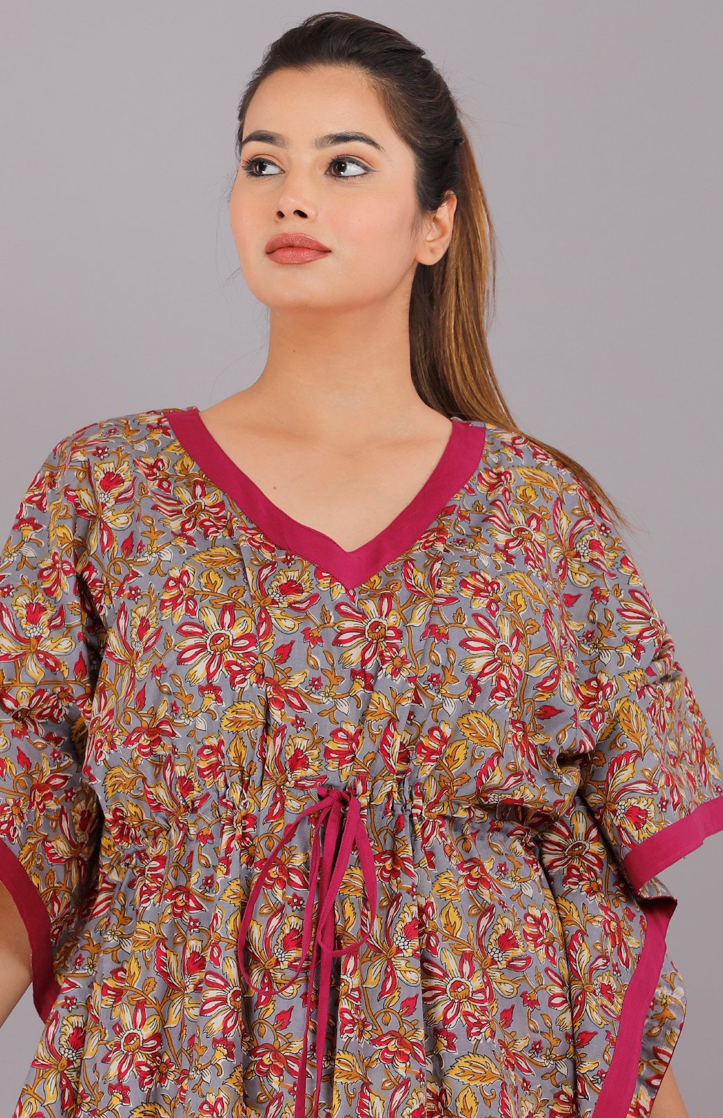 Pure Cotton Women Nightwear Kaftan